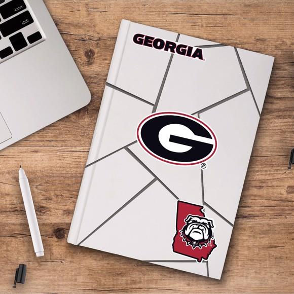 Fanmats NCAA Georgia Bulldogs Team Decal - Pack of 3