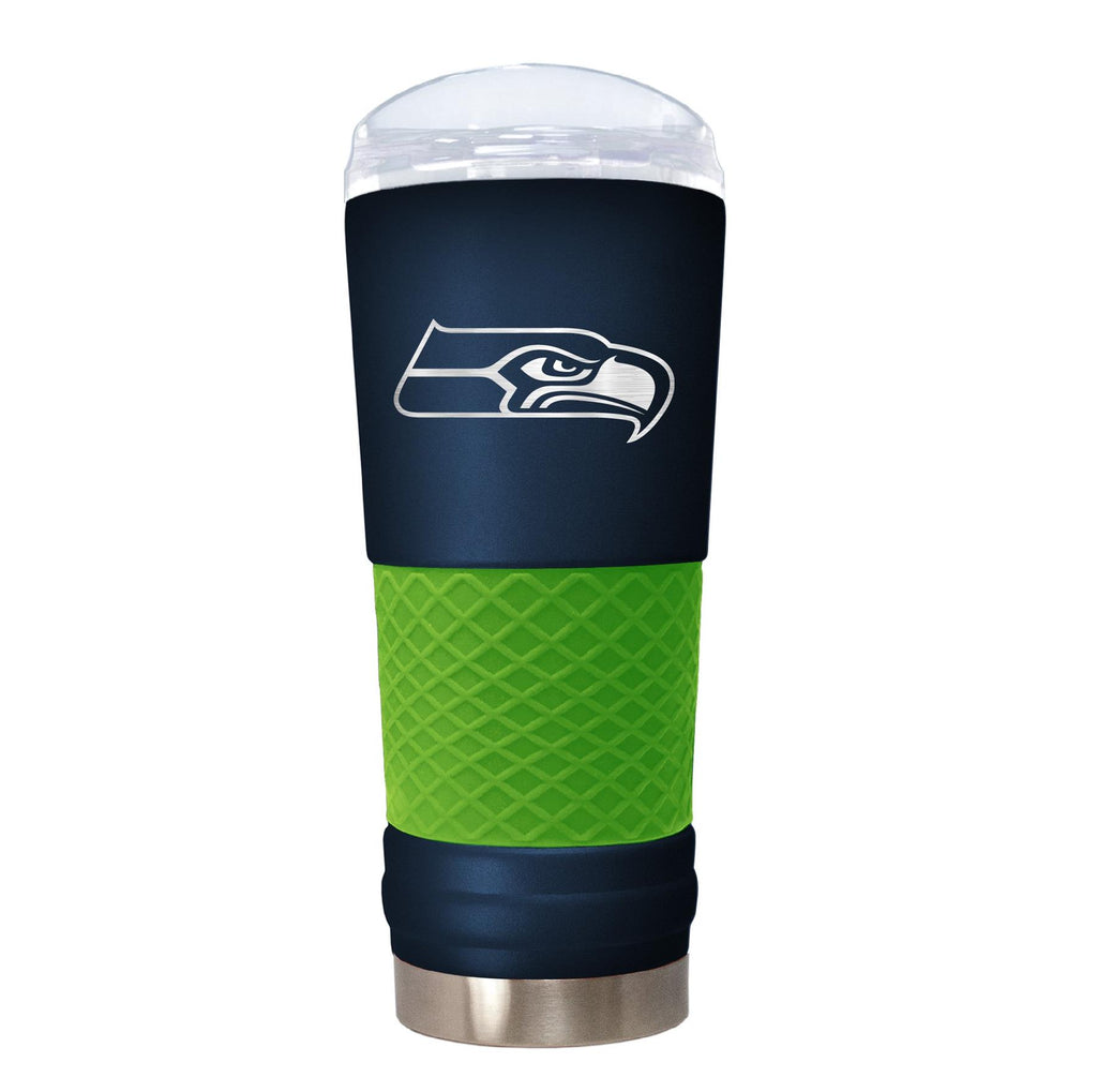 Great American Products NFL Seattle Seahawks Powder Coated Draft Tumbler 24oz Blue
