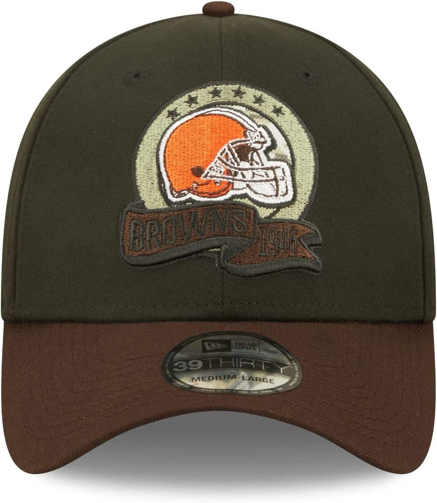 New Era NFL Men's Cleveland Browns 2022 Salute to Service 39THIRTY Flex Hat