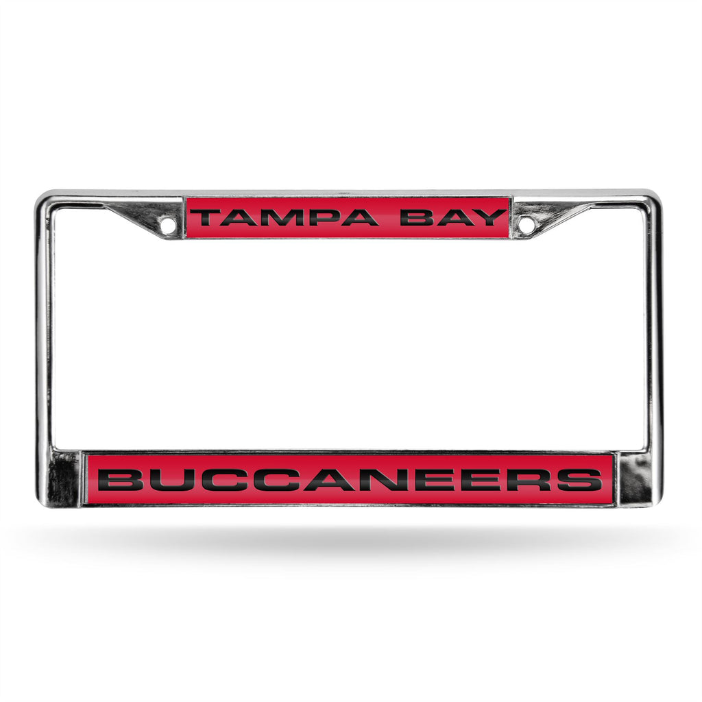 Rico NFL Tampa Bay Buccaneers Auto Tag Laser Chrome Frame FCL