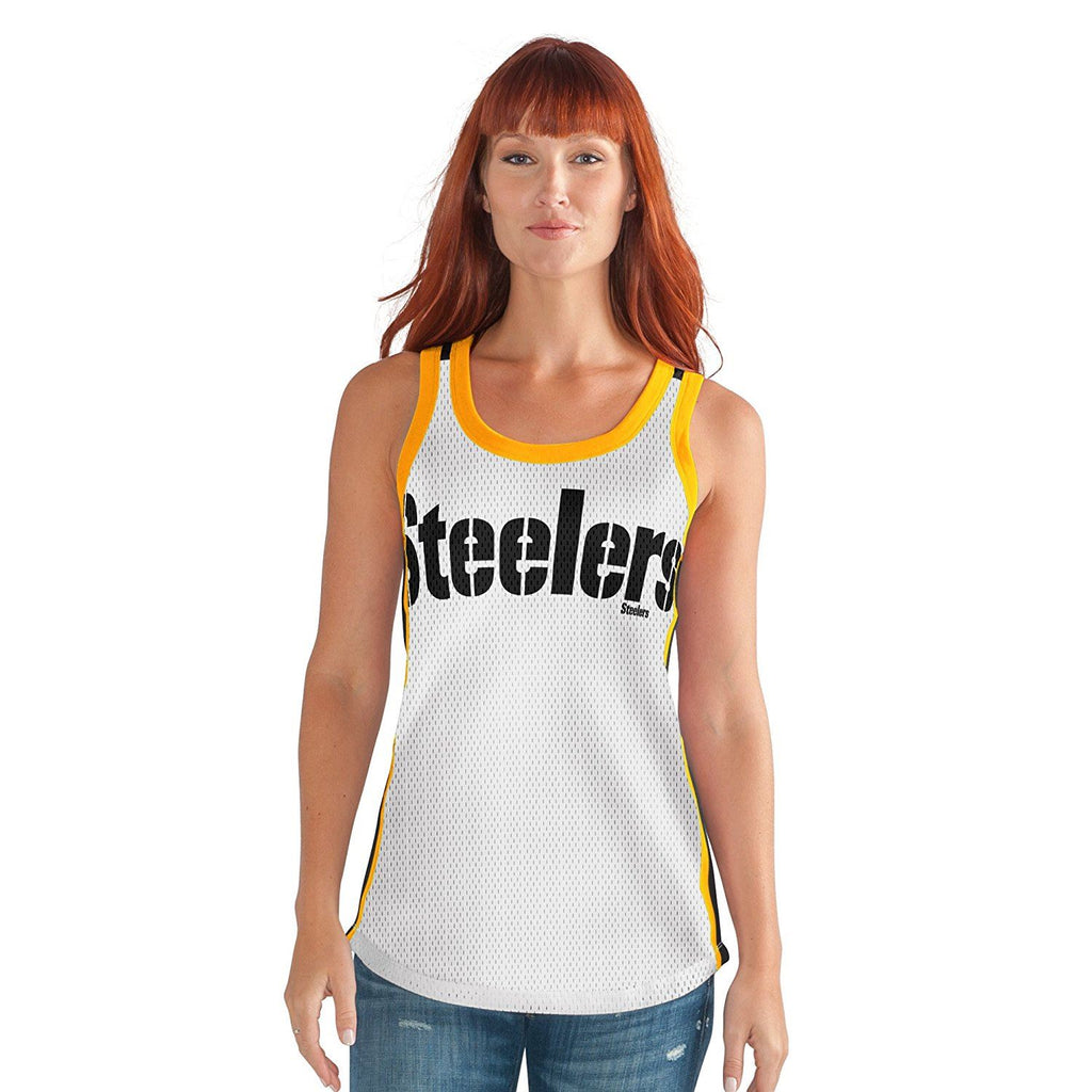 G-III NFL Women's Pittsburgh Steelers Opening Day Mesh Tank Top