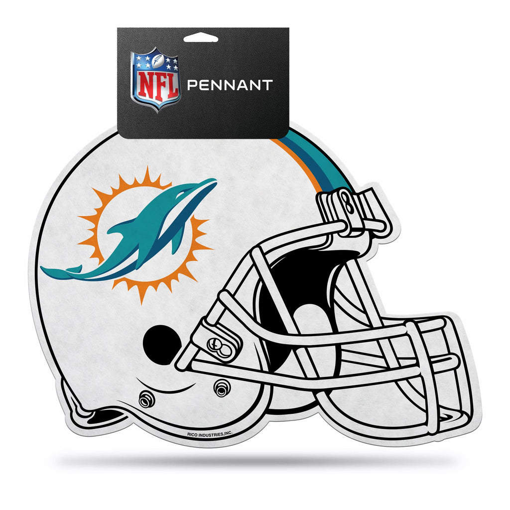 Rico NFL Miami Dolphins Die-Cut Helmet Pennant