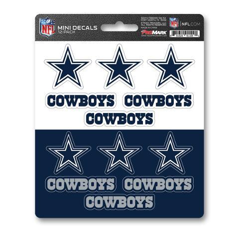 Fanmats NFL Dallas Cowboys Mini Decals 12-Pack