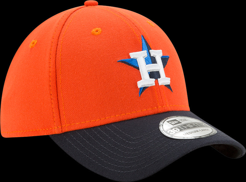 New Era Houston Astros Team Classic 39THIRTY Cap - Orange/Navy