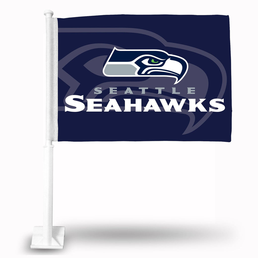 Rico NFL Seattle Seahawks Secondary Car Flag Navy 15" x 11"