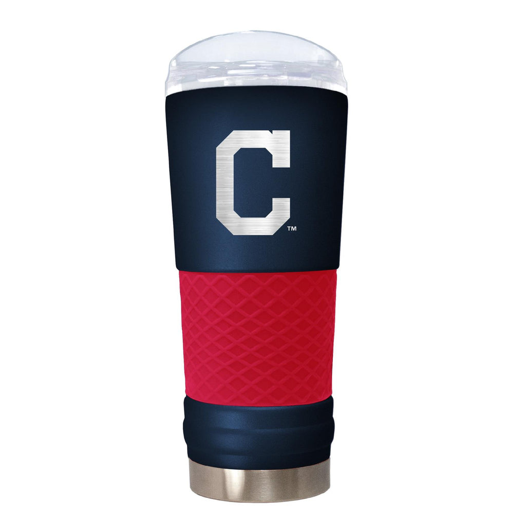 Great American Products MLB Cleveland Indians Powder Coated Draft Tumbler 24oz Blue