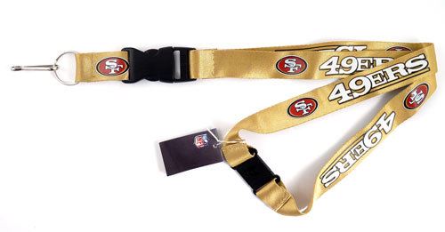 Aminco NFL San Francisco 49ers Breakaway Lanyard Gold