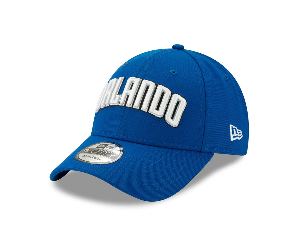 New Era NFL Men's Orlando Magic Statement 9FORTY Adjustable Velcro Hat Blue OSFM