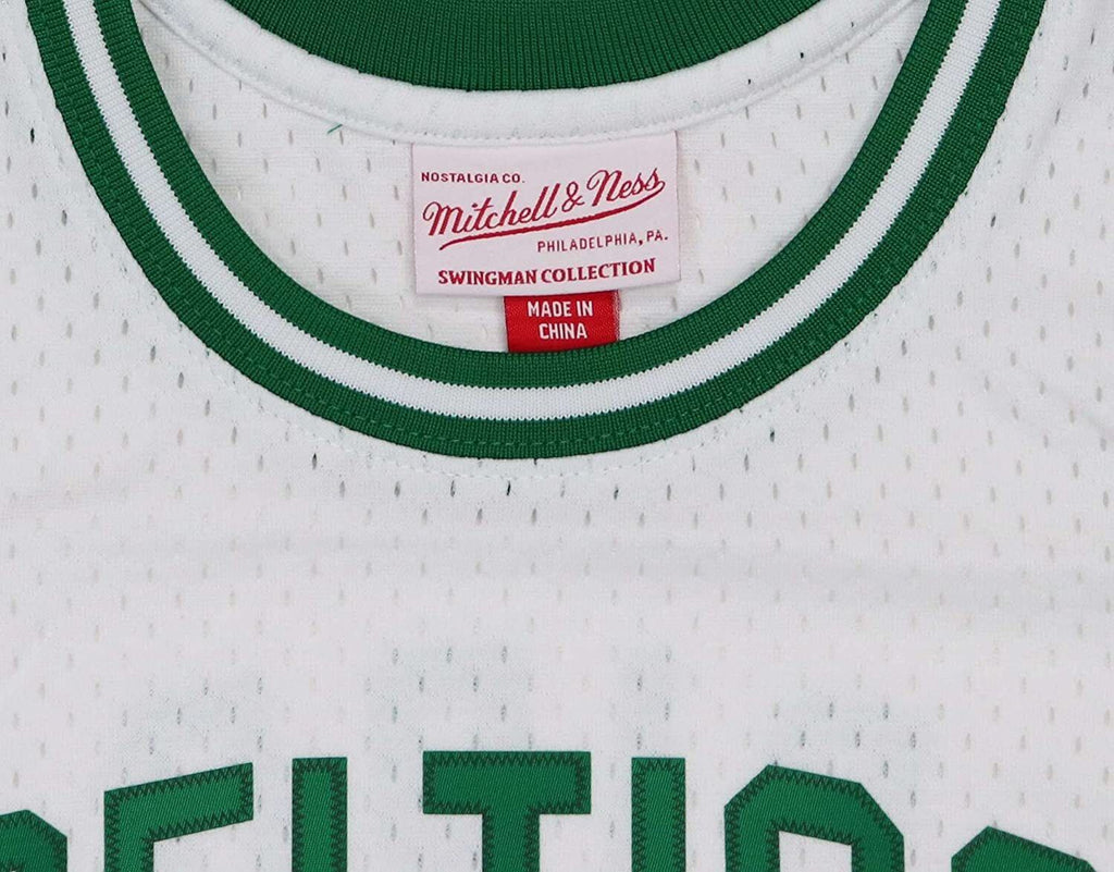 Men's Mitchell & Ness Boston Celtics Hardwood Classics White Out Swingman Shorts