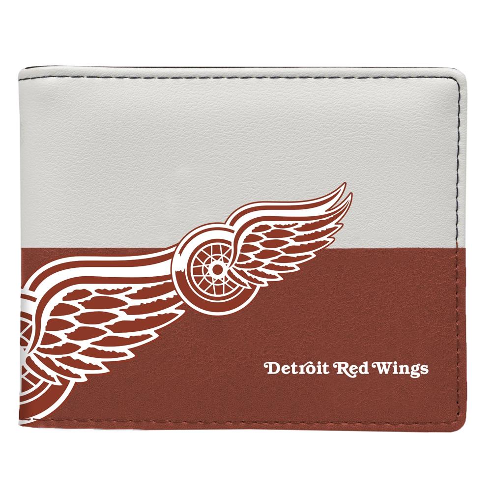 Little Earth NHL Unisex Detroit Red Wings Bi-Fold Wallet Red/White One Size