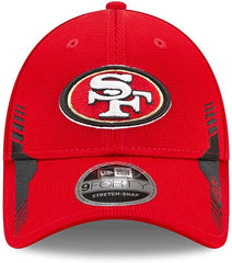 New Era NFL Men's San Francisco 49ers NFL Sideline Home 2021 9FORTY Adjustable Stretch-Snap Hat