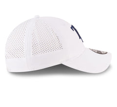 New Era MLB Men's Tamba Bay Rays Perforated Pivot 9TWENTY Adjustable Hat White