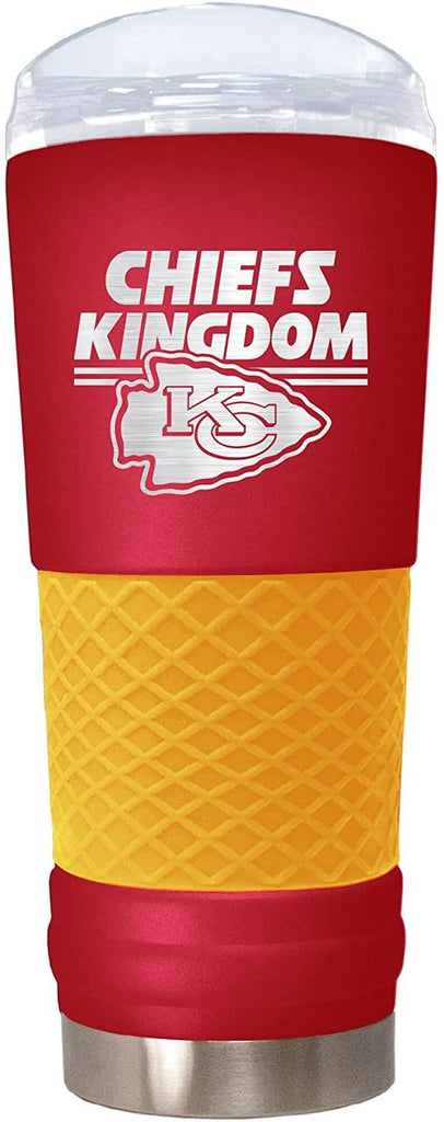 Great American Products NFL Kansas City Chiefs Powder Coated Rally Cry Draft Tumbler 24oz