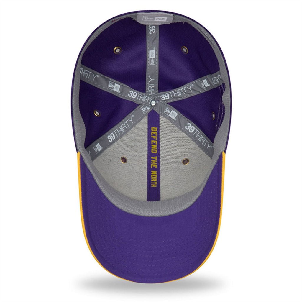 New Era Men's Minnesota Vikings Logo Purple 39Thirty Stretch Fit Hat