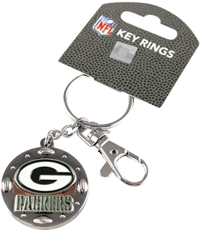 Green Bay Packers Keychain ID-Key Ring Swivel Clip Photo Holder - NFL