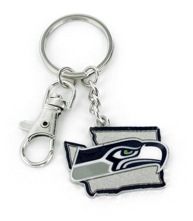 Aminco NFL Seattle Seahawks Home State Heavyweight Keychain