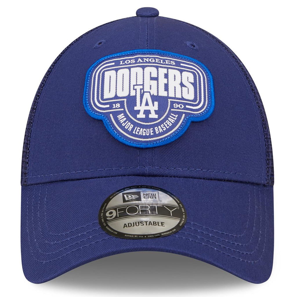 New Era MLB Men's Los Angeles Dodgers Logo Patch 9FORTY Adjustable Snapback Hat Blue OSFM