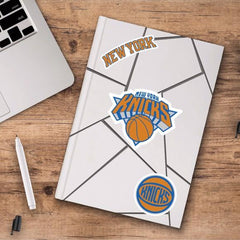 Fanmats NBA New York Knicks Team Decal - Pack of 3