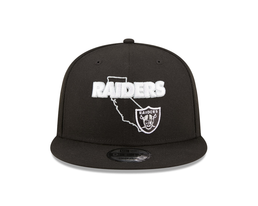 New Era NFL Men's Las Vegas Raiders Logo State 9FIFTY Adjustable Black OSFM