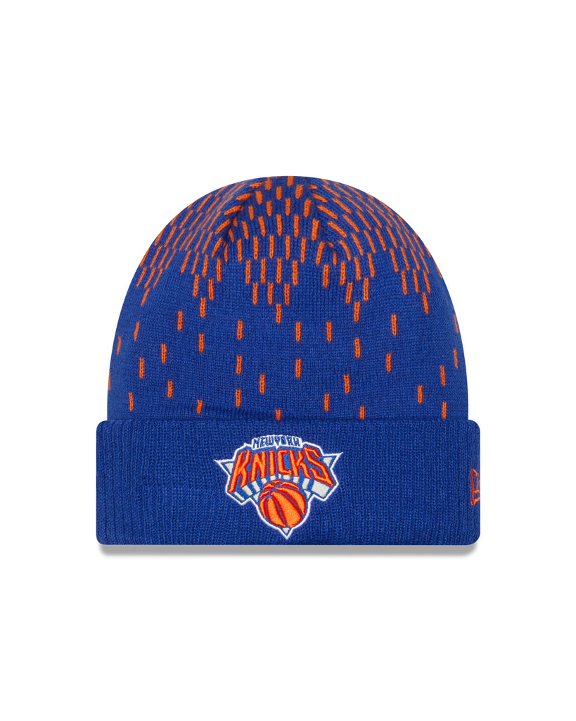 New Era NBA Men's New York Knicks Freeze Cuffed Knit Beanie Black OSFM