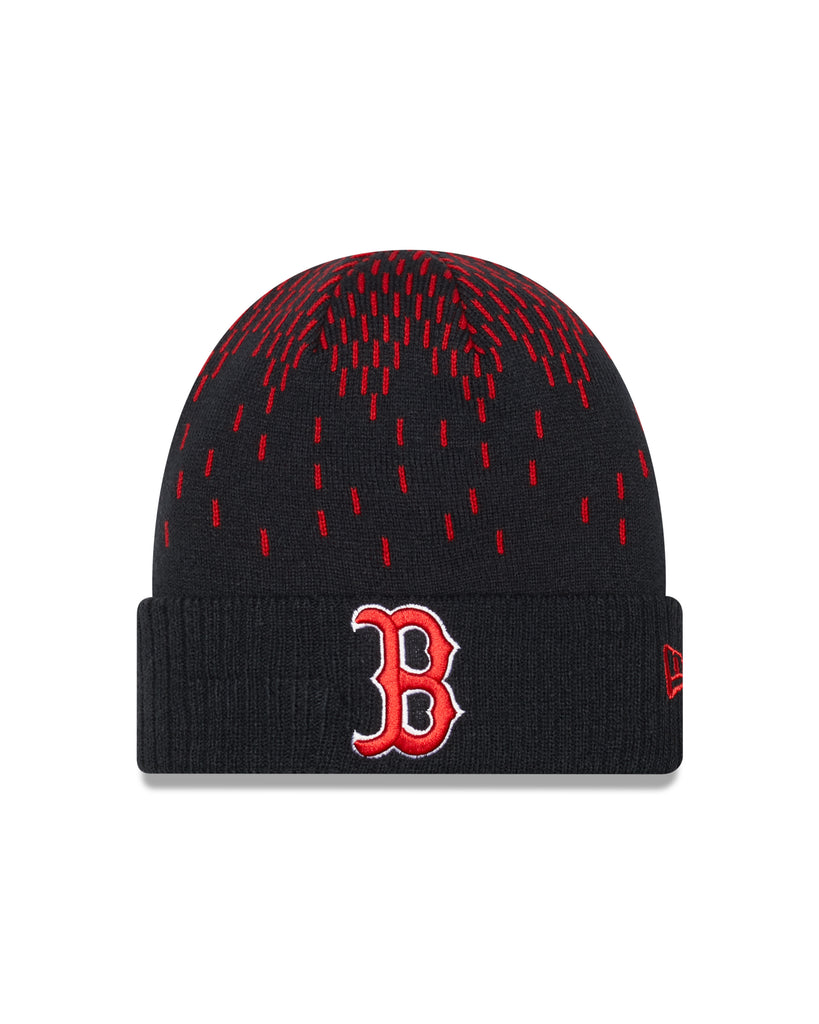 New Era MLB Men's Boston Red Sox Freeze Cuffed Knit Beanie Black OSFM