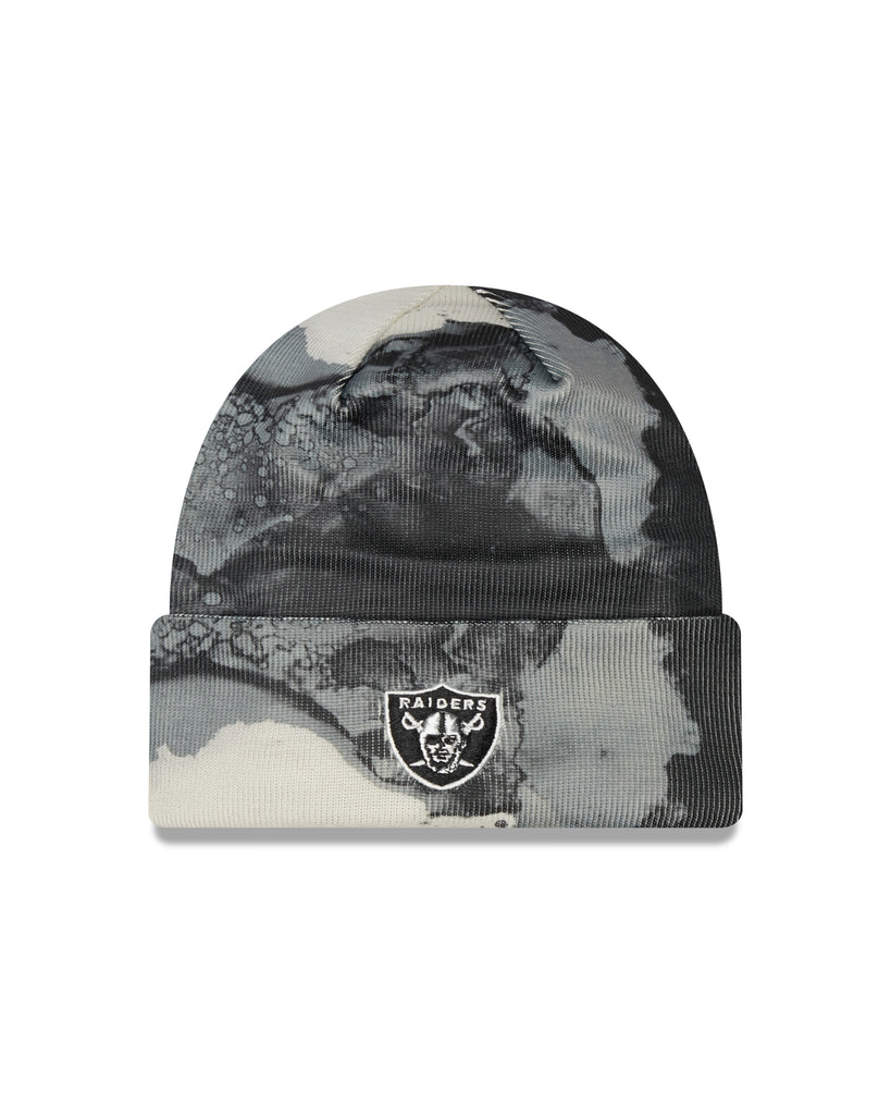 New Era NFL Men's Las Vegas Raiders 2022 Sideline Ink Knit Beanie One Size