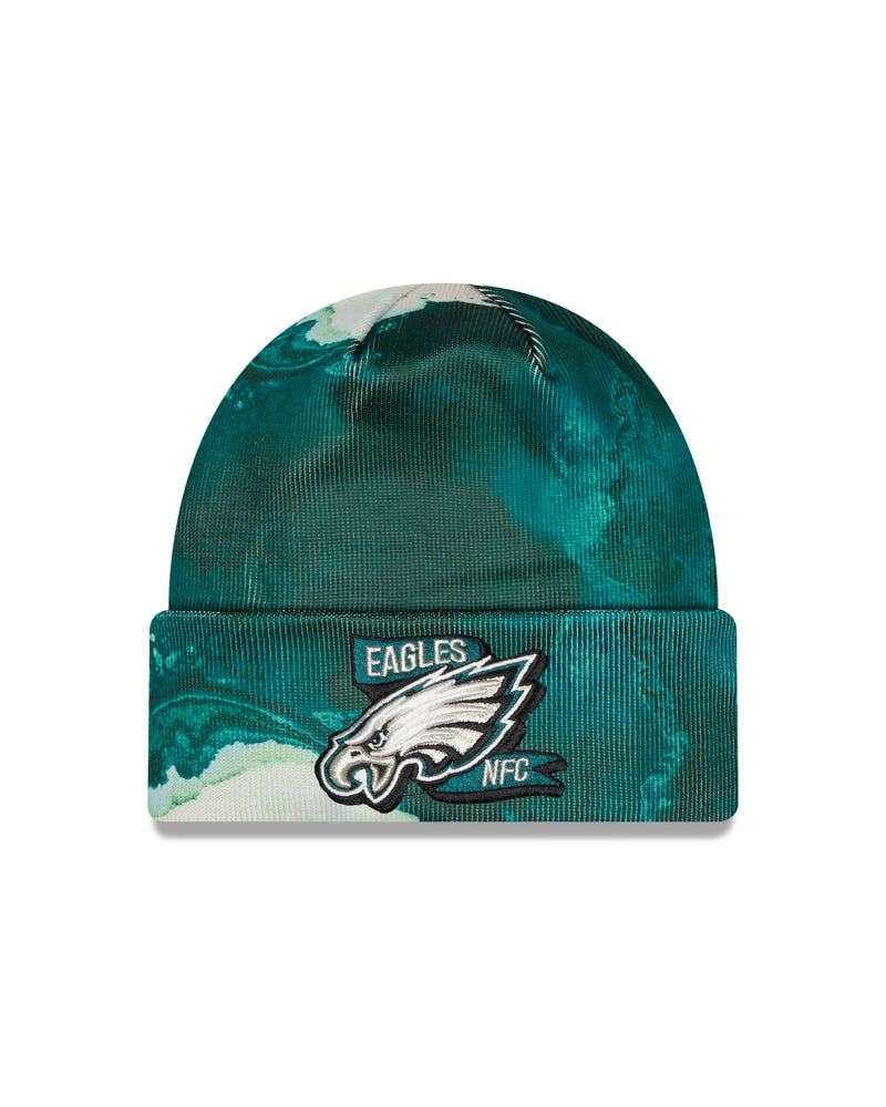 Philadelphia Eagles 2022 NFL THROWBACK SIDELINE Knit Beanie Hat