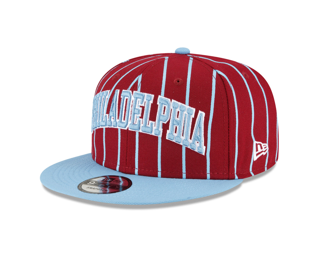Men's New Era White/Red Philadelphia Phillies Retro Title 9FIFTY Snapback  Hat