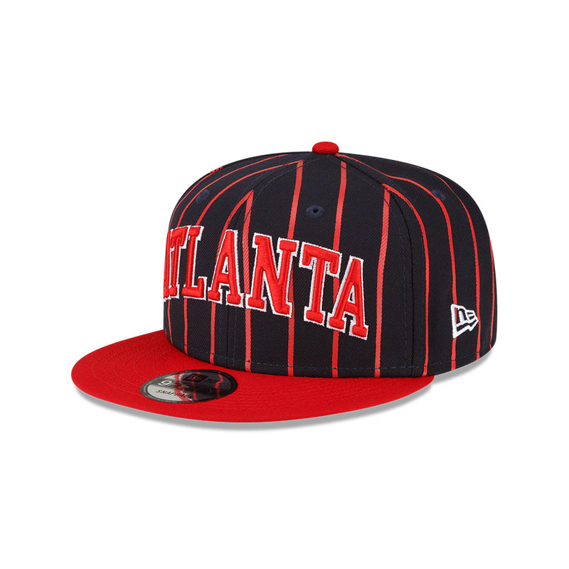 Atlanta Braves New Era City Arch 9FIFTY Snapback Hat - Navy/Red