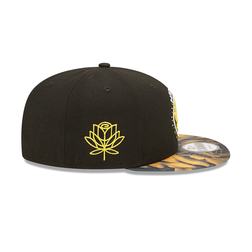 Golden State Warriors New Era Official Team Color 9FIFTY Adjustable Snapback  Hat - Black