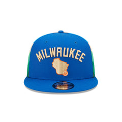 Milwaukee Bucks New Era City Edition 2022 9FIFTY Cap - Mens