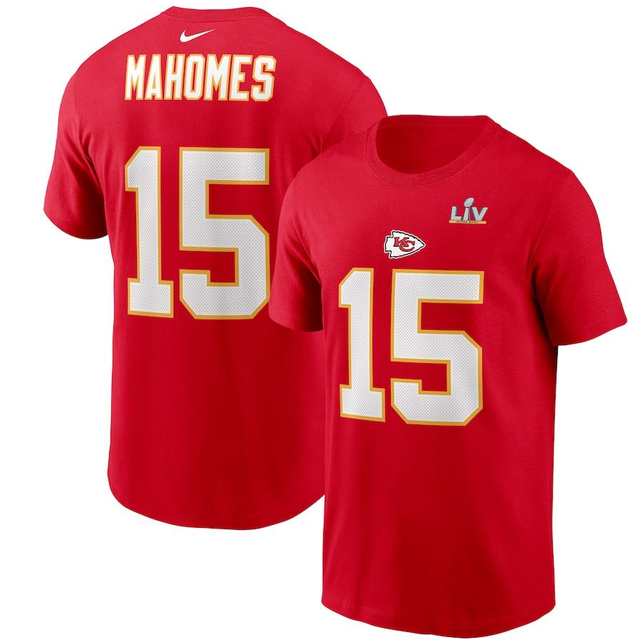 Nike Men's Kansas City Chiefs Patrick Mahomes Super Bowl LV Bound Name & Number T-Shirt