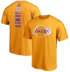 Fanatics Branded NBA Men's #23 LeBron James Los Angeles Lakers Backer Name & Number T-Shirt