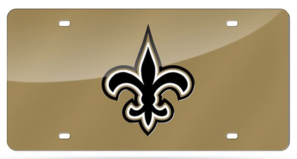 Rico NFL New Orleans Saints Acrylic Laser Tag Gold