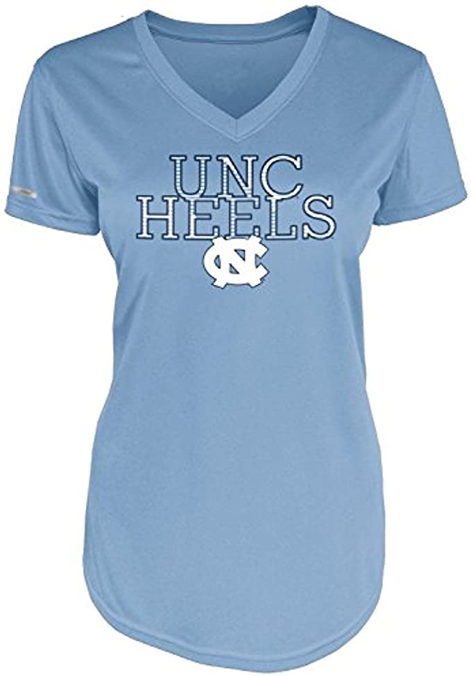 Majestic NCAA Women's North Carolina Tar Heels Fusion Goal V-Neck T-Shirt