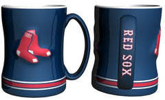 Boelter MLB Boston Red Sox Sculpted Relief Mug Red 14oz