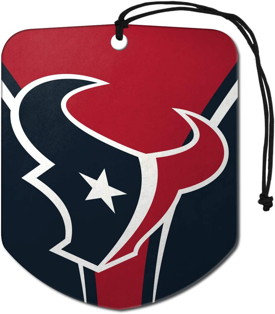 Fanmats NFL Houston Texans Shield Design Air Freshener 2-Pack