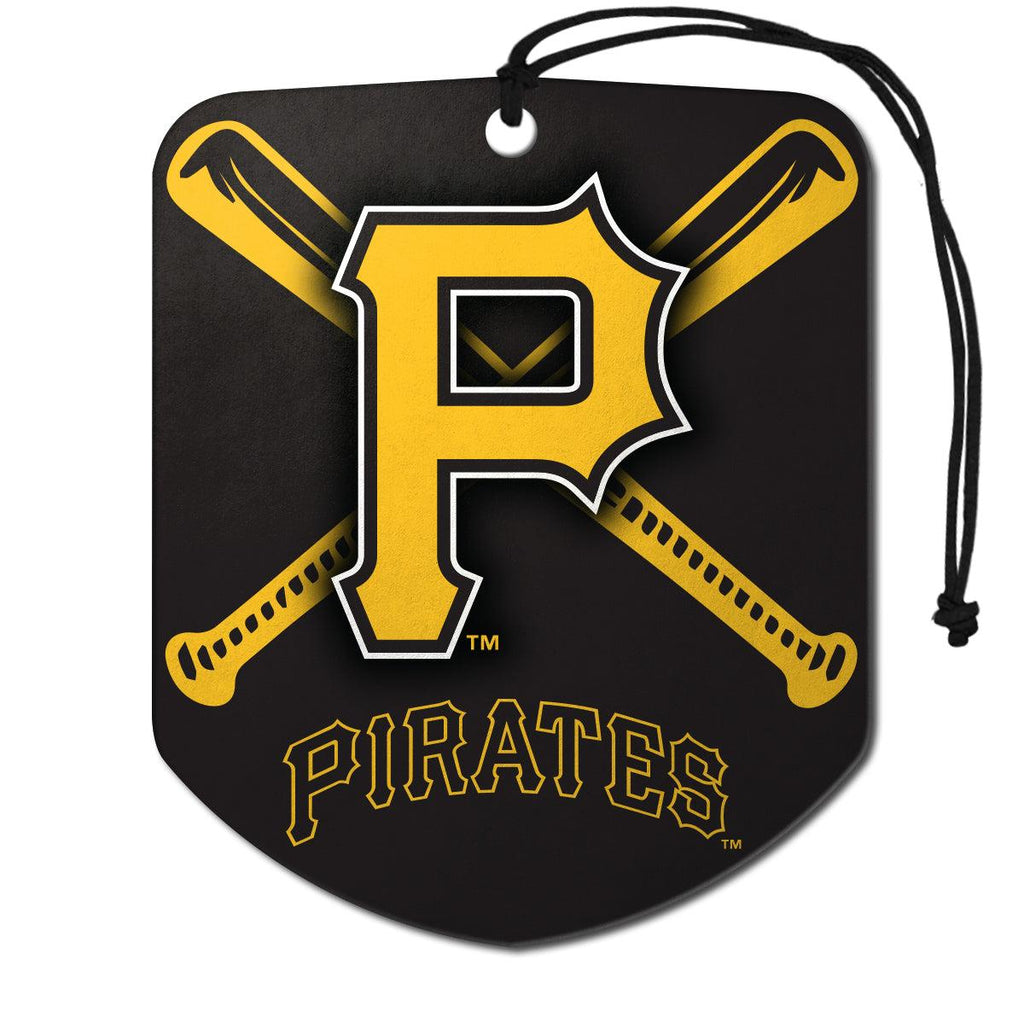 Fanmats MLB Pittsburgh Pirates Shield Design Air Freshener 2-Pack