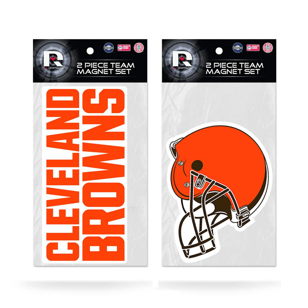 Rico NFL Cleveland Browns 2-Piece Magnet Set