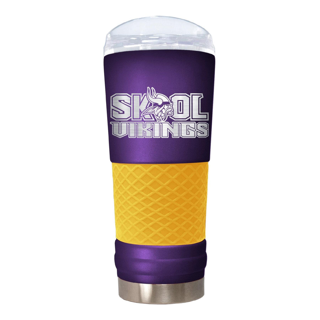 Great American Products NFL Minnesota Vikings Powder Coated Rally Cry Draft Tumbler 24oz