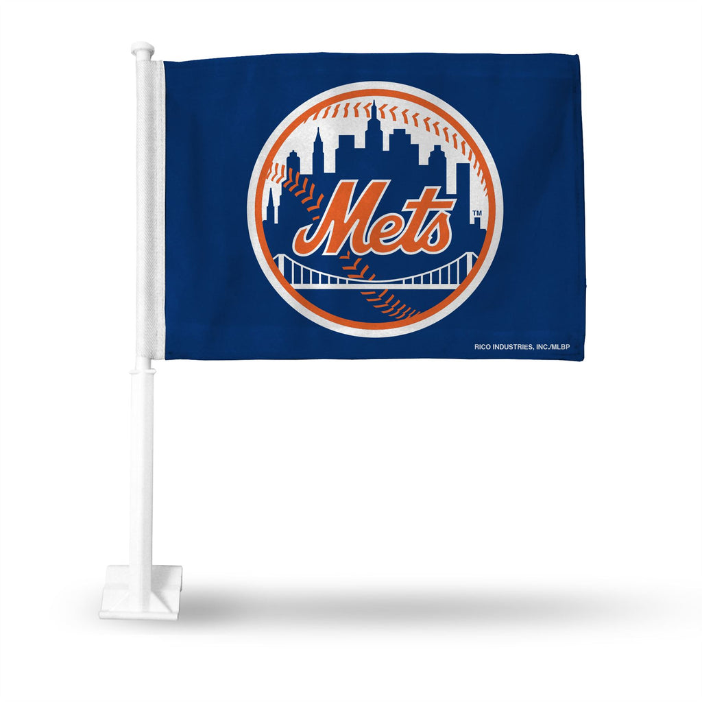Rico MLB New York Mets Car Flag 15" x 11"