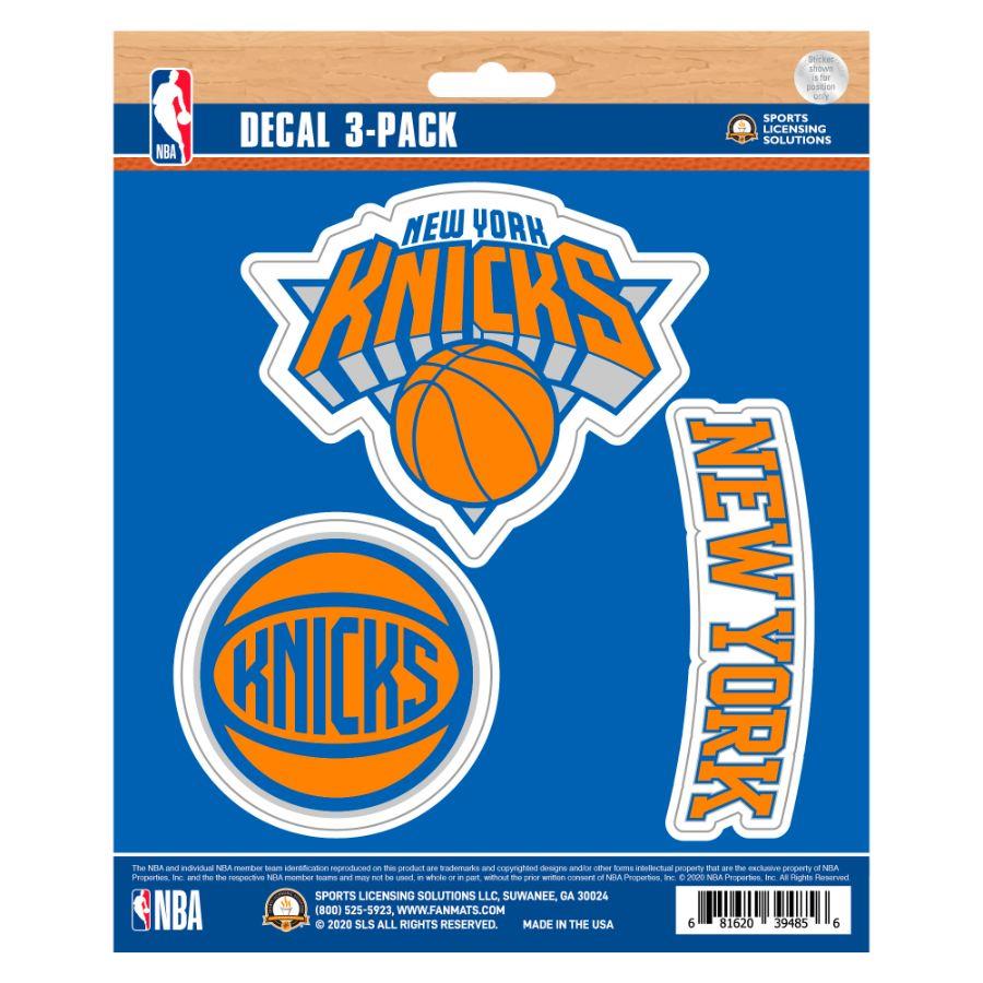 Fanmats NBA New York Knicks Team Decal - Pack of 3