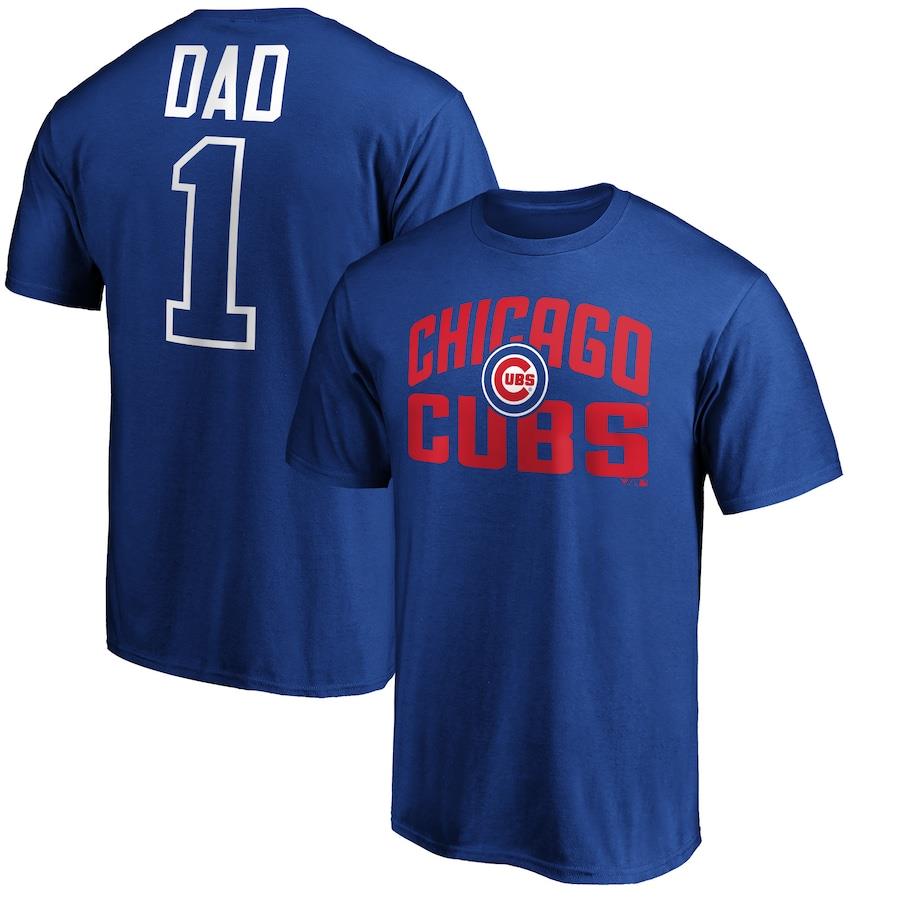 Fanatics Branded MLB Men's Chicago Cubs #1 Dad T-Shirt