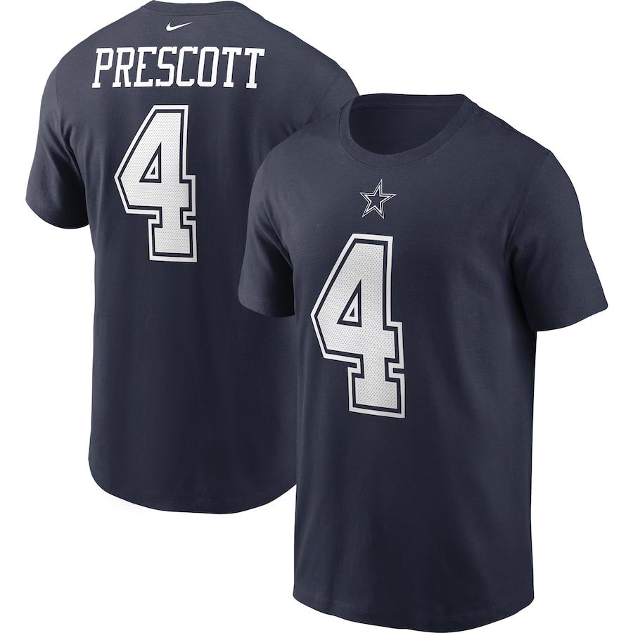 Nike NFL Men's #4 Dak Prescott Dallas Cowboys Name & Number T-Shirt