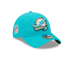 New Era NFL Men's Miami Dolphins NFL Sideline Home 2022 9TWENTY Adjustable Hat Aqua