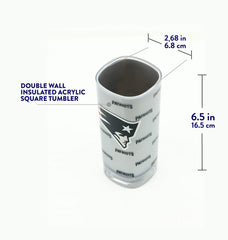 Duck House NFL New England Patriots Insulated Square Tumbler Cup 16 oz.