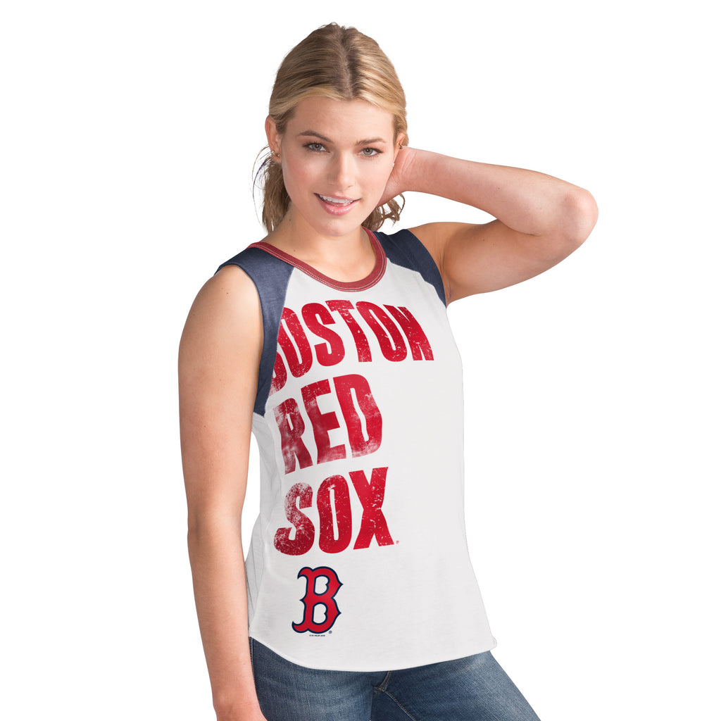 G-III MLB Women's Boston Red Sox Bleacher Tank Top Large
