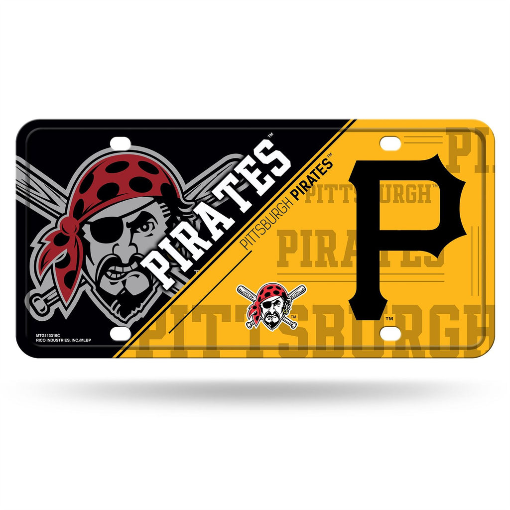 Rico MLB Pittsburgh Pirates Split Design Auto Metal Tag MTG