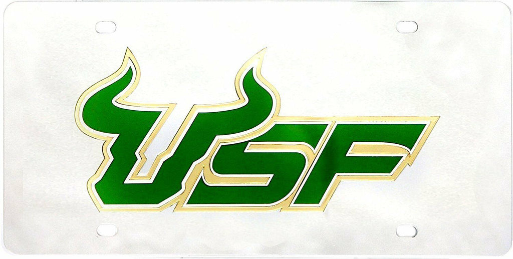 Stockdale NCAA  South Florida Bulls (USF) Laser Cut Mirror Auto Tag Car License Plate