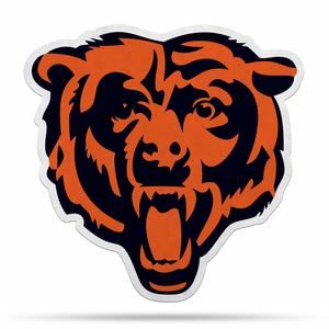 Rico NFL Chicago Bears Shape Cut Primary Logo Pennant 18" x 18"